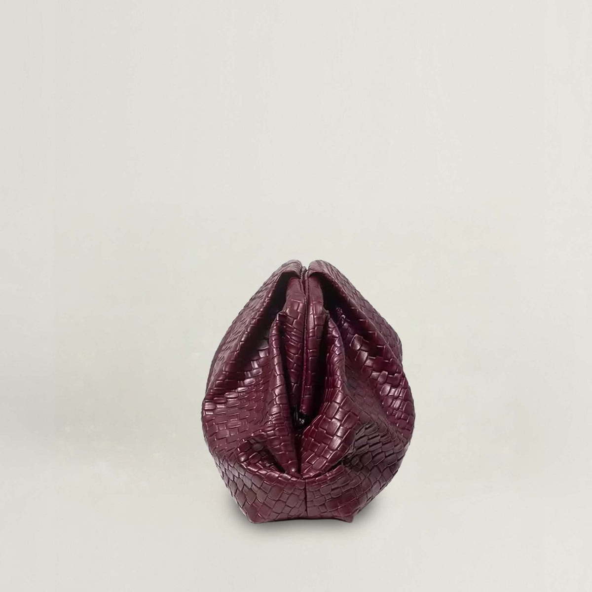 Ardèle Mira Woven-Effect Clutch
