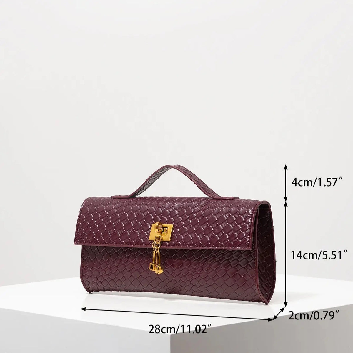 Geometric Baguette Clasp Bag — view 5