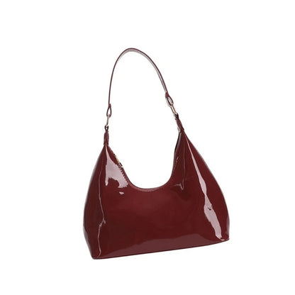 Glossy Crescent Shoulder Bag — view 1