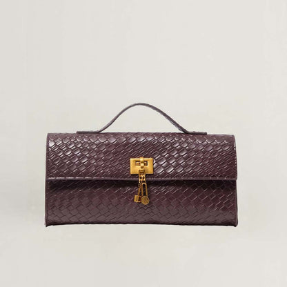 Geometric Baguette Clasp Bag