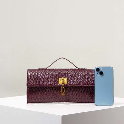 Geometric Baguette Clasp Bag