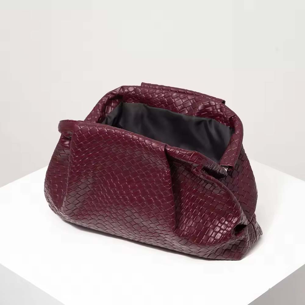 Ardèle Mira Woven-Effect Clutch