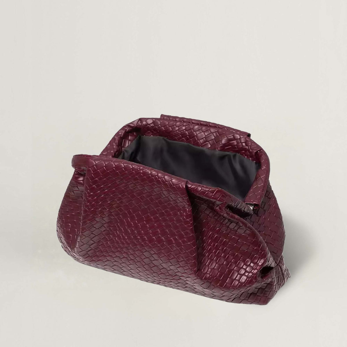 Ardèle Mira Woven-Effect Clutch