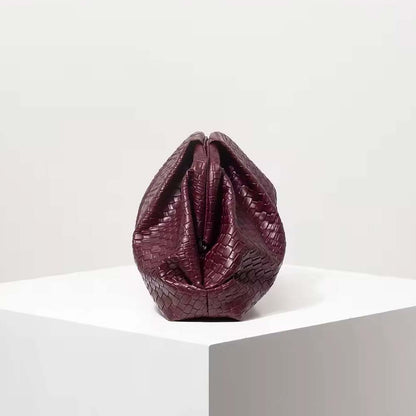 Ardèle Mira Woven-Effect Clutch