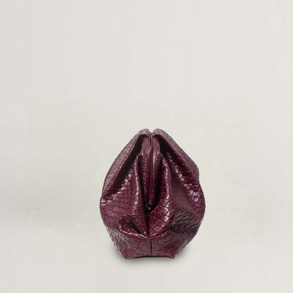 Ardèle Mira Woven-Effect Clutch