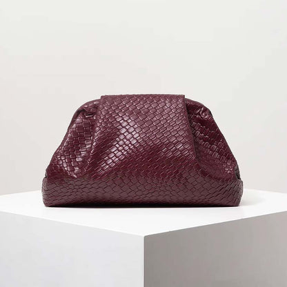Ardèle Mira Woven-Effect Clutch