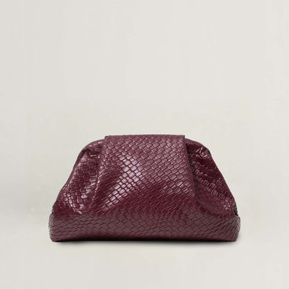Ardèle Mira Woven-Effect Clutch